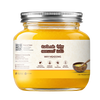 A jar of honey with a silver metal lid and a white label featuring the brand 'Why Meadows'. The honey inside is a rich golden yellow.