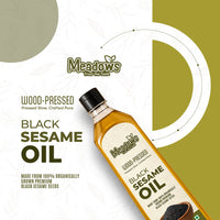 Meadows Wood-Pressed Black Sesame Oil – 500ml